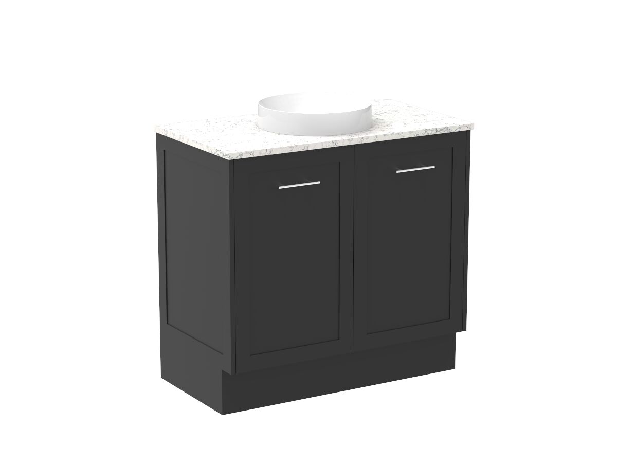 Kado Lux All Door 900mm Centre Bowl Floor Mount Caesarstone