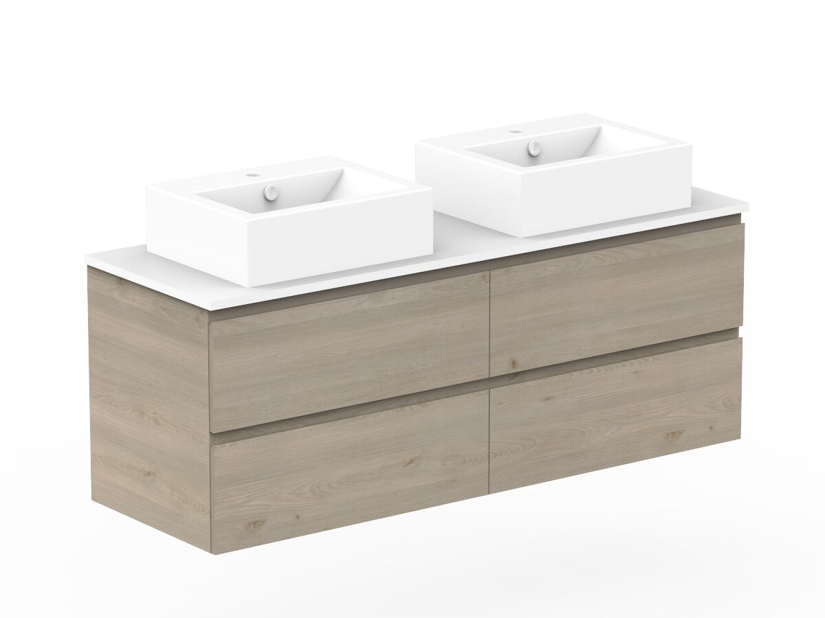 Posh Domaine All Drawer Wall Hung Vanity Unit