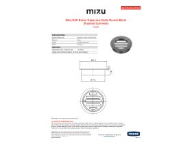 Specification Sheet - Mizu Drift Brass Trapscrew Grate Round 80mm Brushed Gunmetal