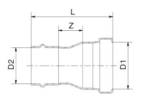 >B< Press XL Reducing Coupling