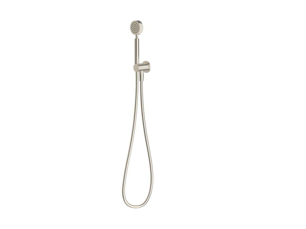 Milli Mood Edit Round Handshower with Fixed Bracket Brushed Nickel (3 Star)