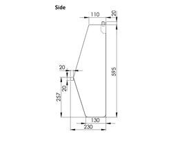 3Monkeez Wall Hung Urinal Stainless Steel