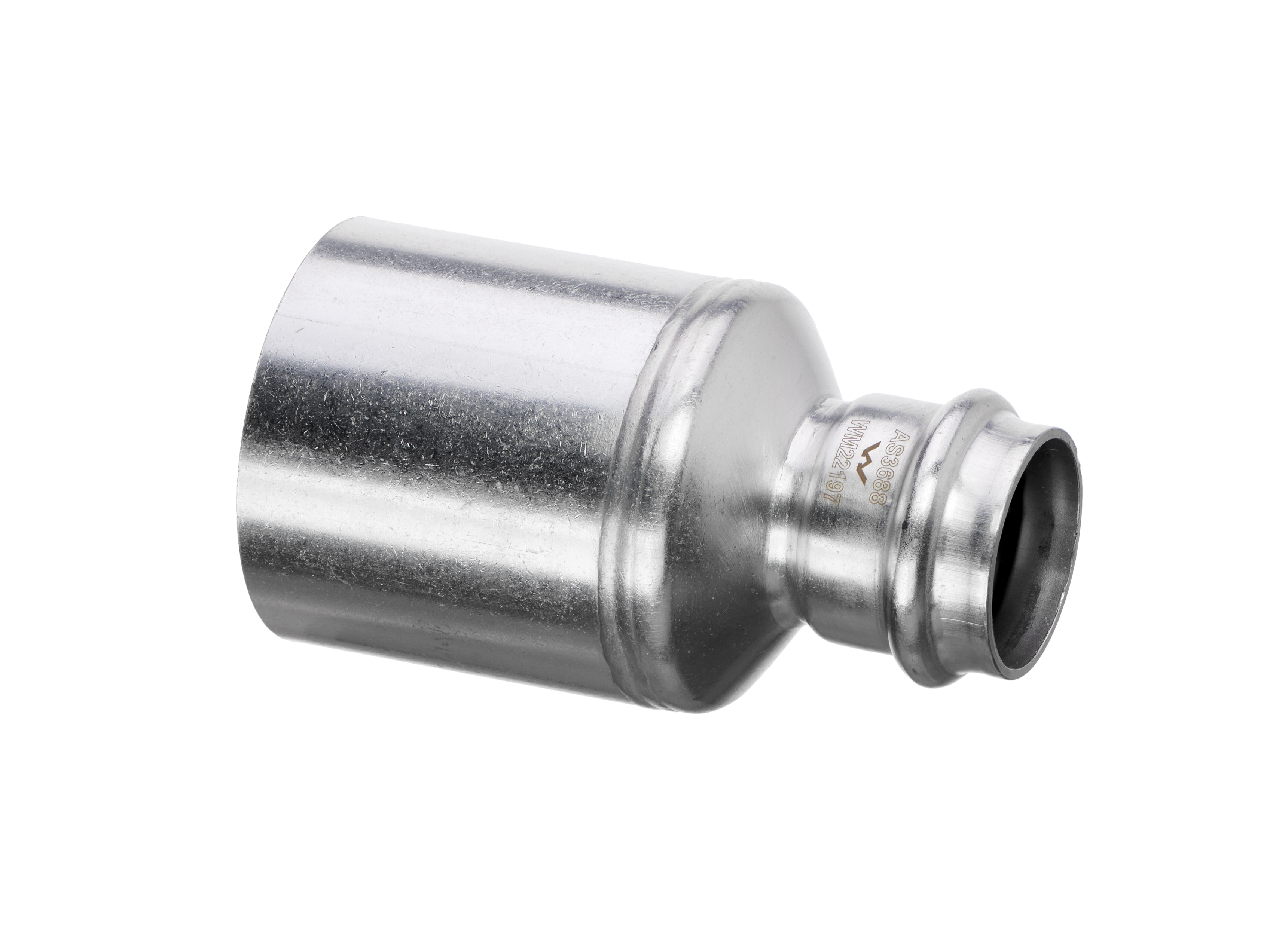 Press Fit Reducer B-Press Stainless Steel Fitting Reducer 54mm x 42mm
