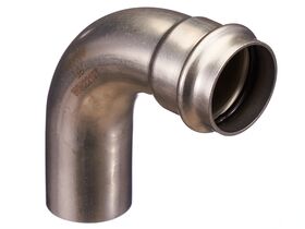 >B< Press Stainless Steel Elbow Plain End 90 Degree x 35mm