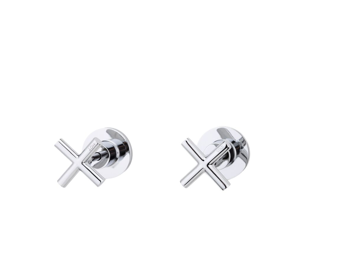 Posh Solus Wall Top Assembly Chrome (Pair)