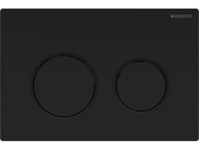Geberit Omega 20 Dual Flush Button Black / Matte Black / Black