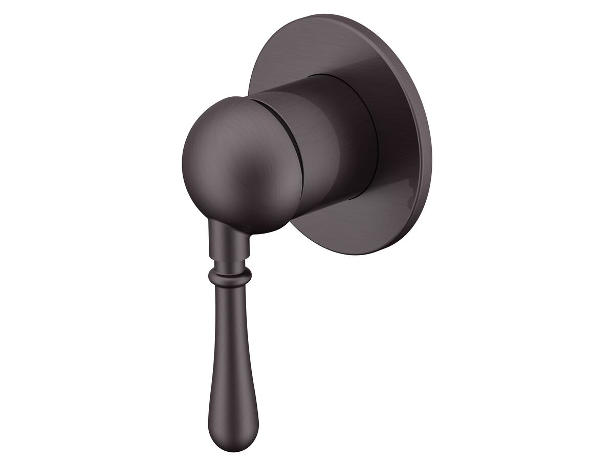 Hero - Milli Voir Shower Mixer Small Cover Plate Brushed Gunmetal