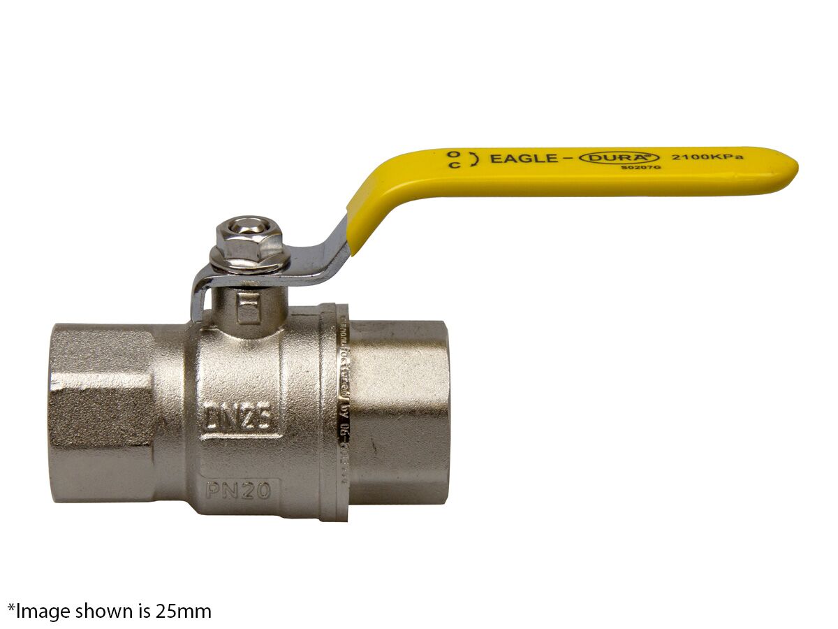 Dura Eagle Ball Valve Female & Female Gas 15mm from Reece