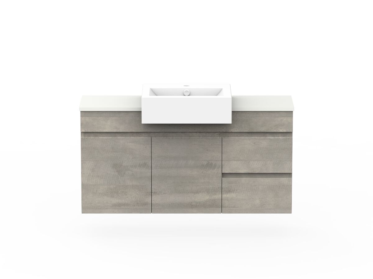 Posh Domaine Semi Recessed Vanity Unit