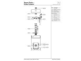 Component Listing - Caroma Cube Wall Faced Close Coupled Universal Trap Back Entry Toilet Suite Soft Close Seat White (4 Star)