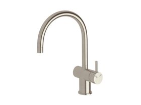 Sussex Scala Sink Mixer Tap Large Curved Right Hand Brushed Nickel (4 Star)