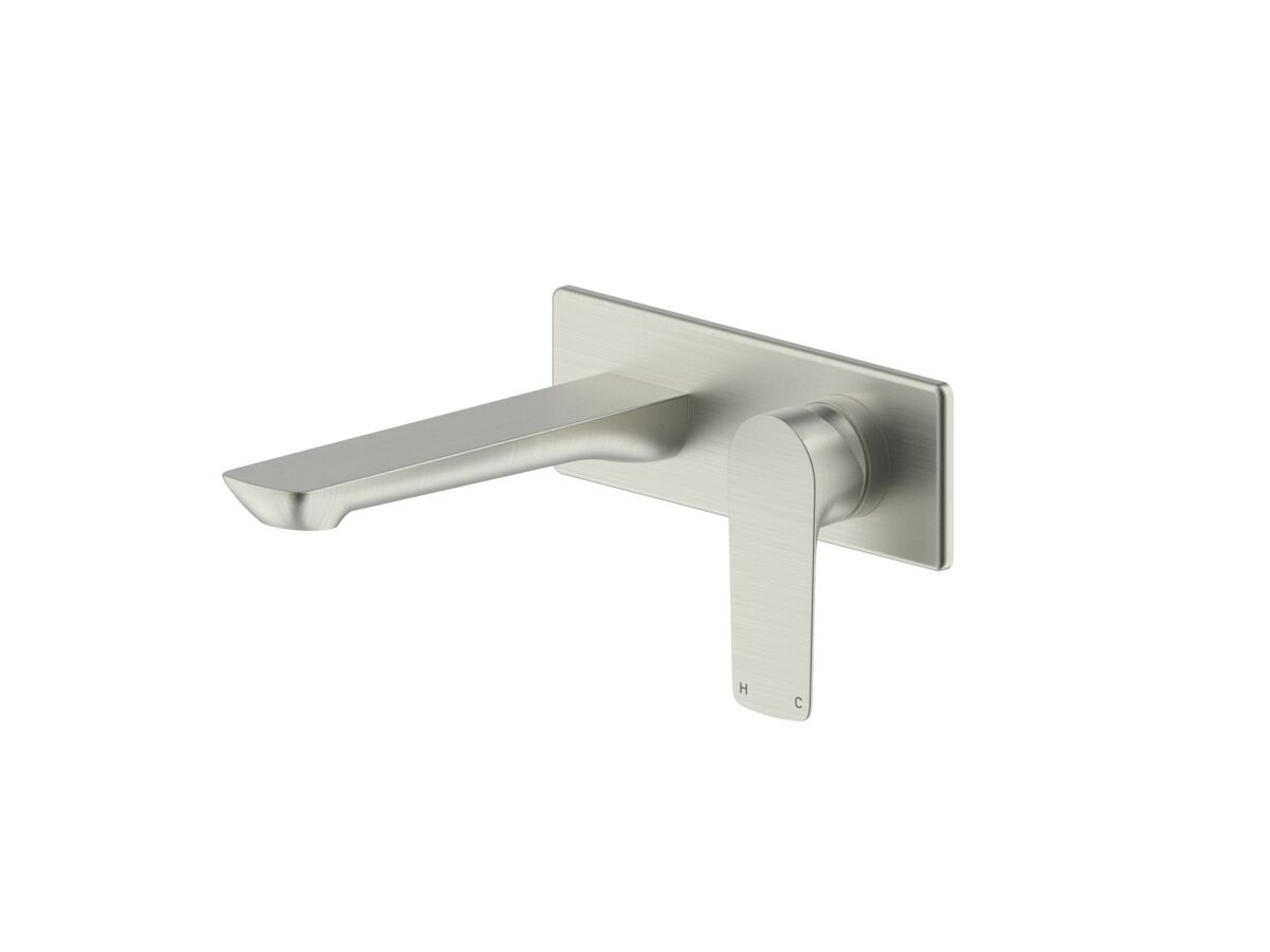 Hero - Milli Trace Wall Basin / Bath Mix Set Brushed Nickel (6 Star)