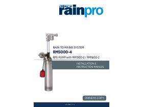 Installation Instructions - RM5000-4 with Reefe RPS34E Sub Pressure Pump & RM1600-2