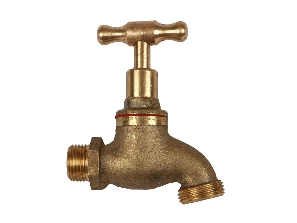 Bib Hose Male Rough Brass 20mm x 18mm Top (ORing) from Reece