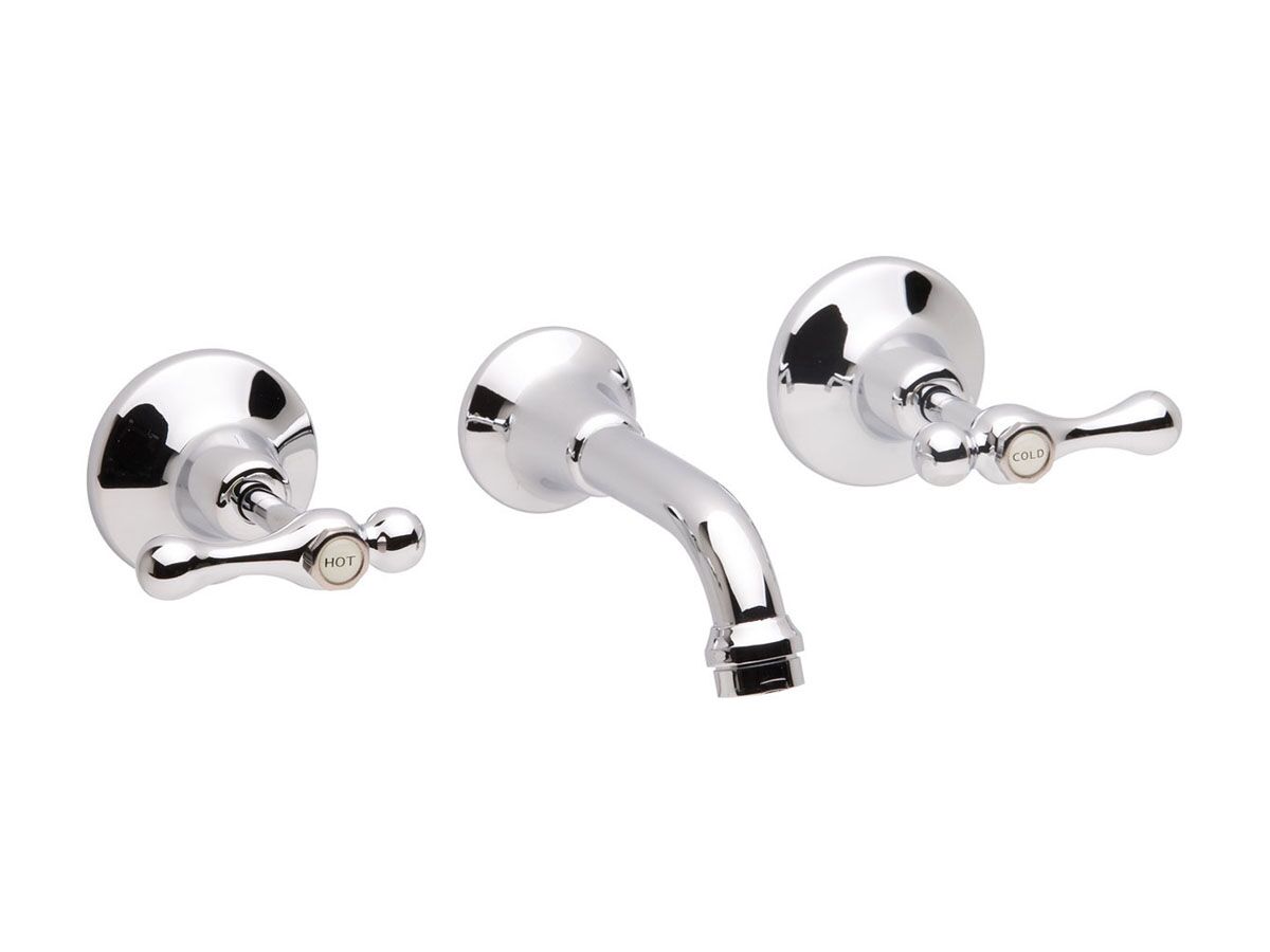 Posh Bristol Lever Bath Set 1/4 Ceramic Disc Chrome from Reece