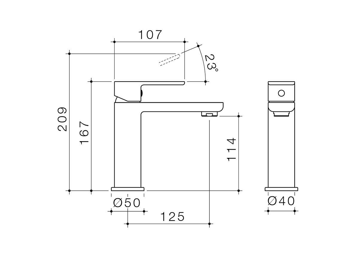 Luna Basin Mixer Chrome (5 Star)