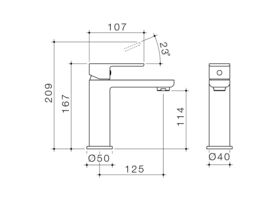 Luna Basin Mixer Chrome (5 Star)