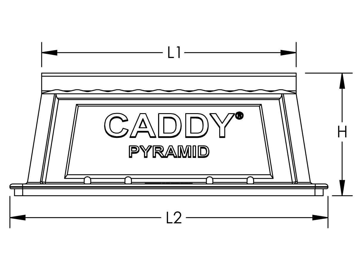 Caddy Pyramid Strut Fixed 10" (250mm)