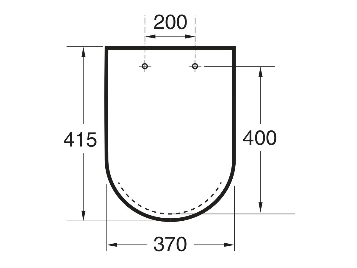 Roca Inspira Round Rimless Soft Close Quick Release Compact Toilet Seat