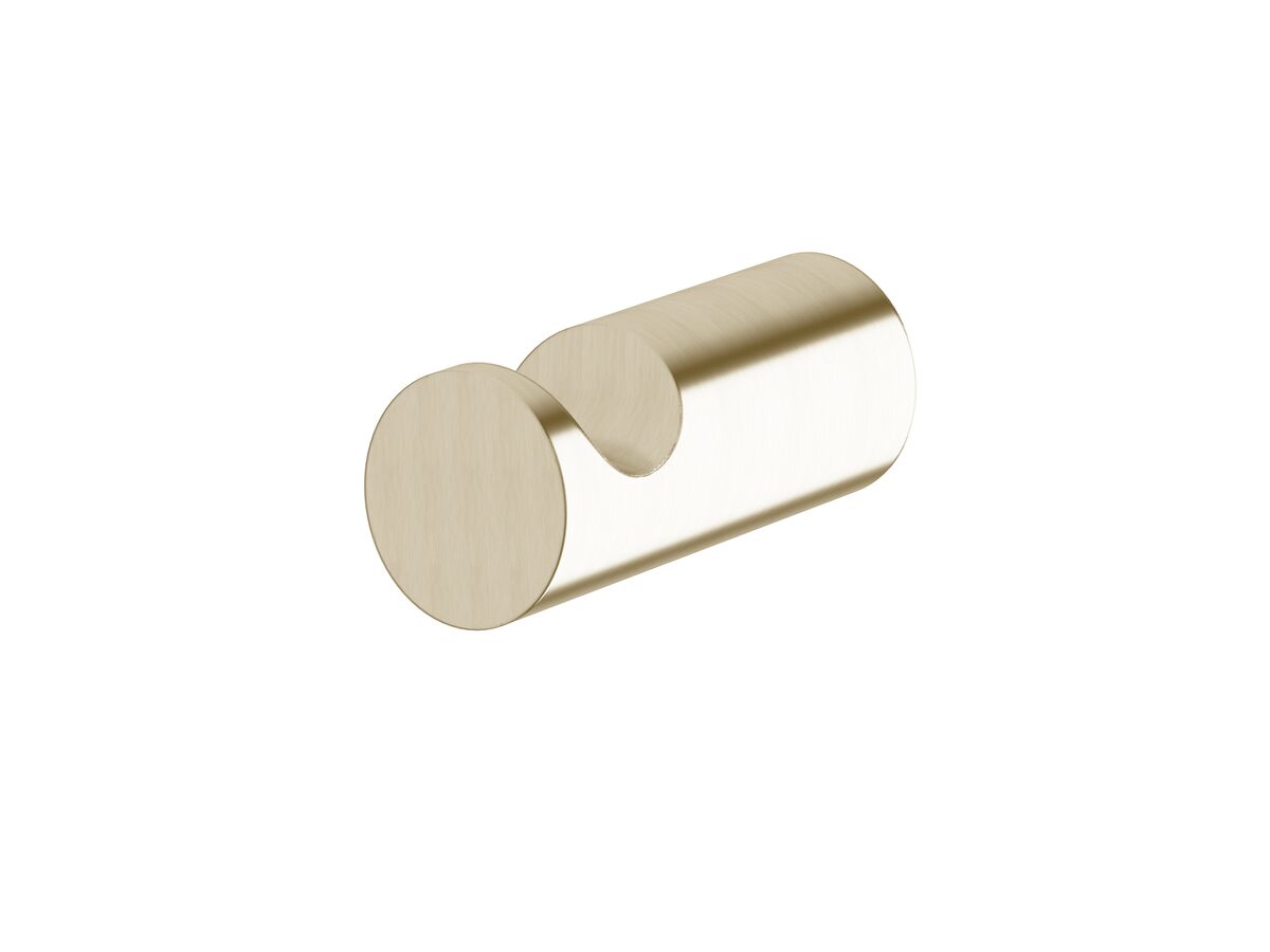 Sussex Scala Robe Hook LUX PVD Brushed Platinum Gold from Reece
