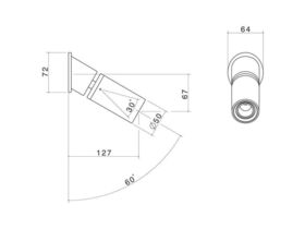 Caroma Flow Fixed Wall Shower Chrome (4 Star)
