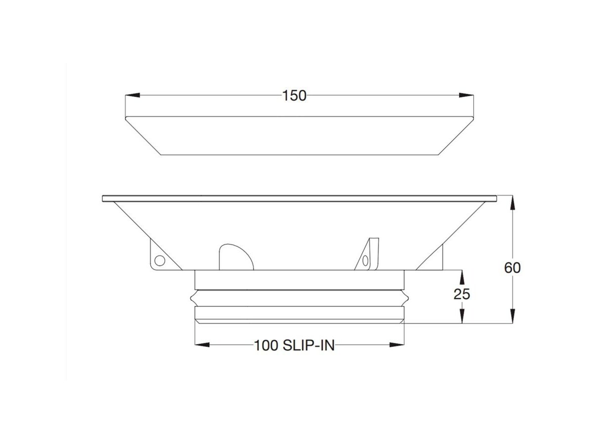 Stainless Steel Floor Drain Grate Vinyl PVC/HDPE/CU 150mm x 100mm