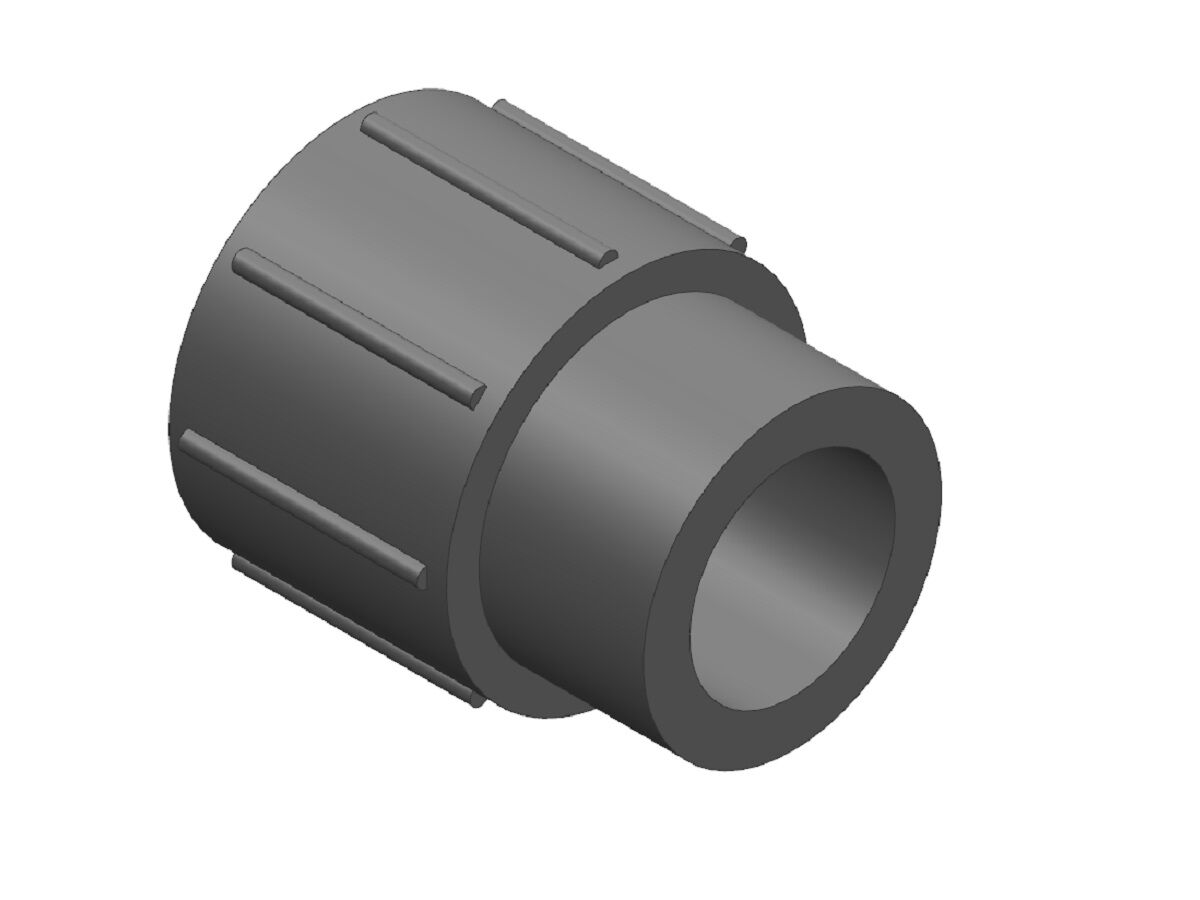 Schedule 80 PVCU Plain Female Reducing Socket 200mm x 150mm from Reece