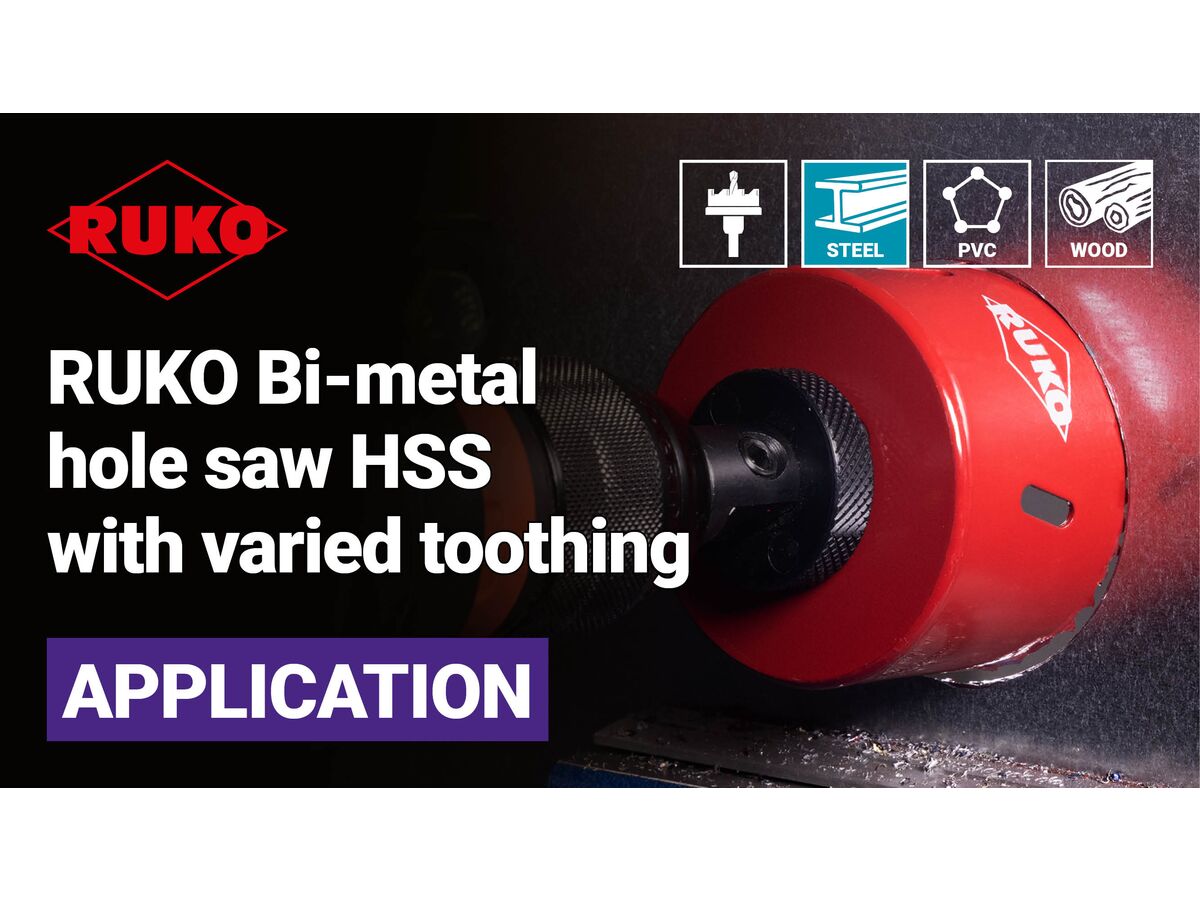 Ruko 11 Piece Plumbers Hole Saw Set from Reece