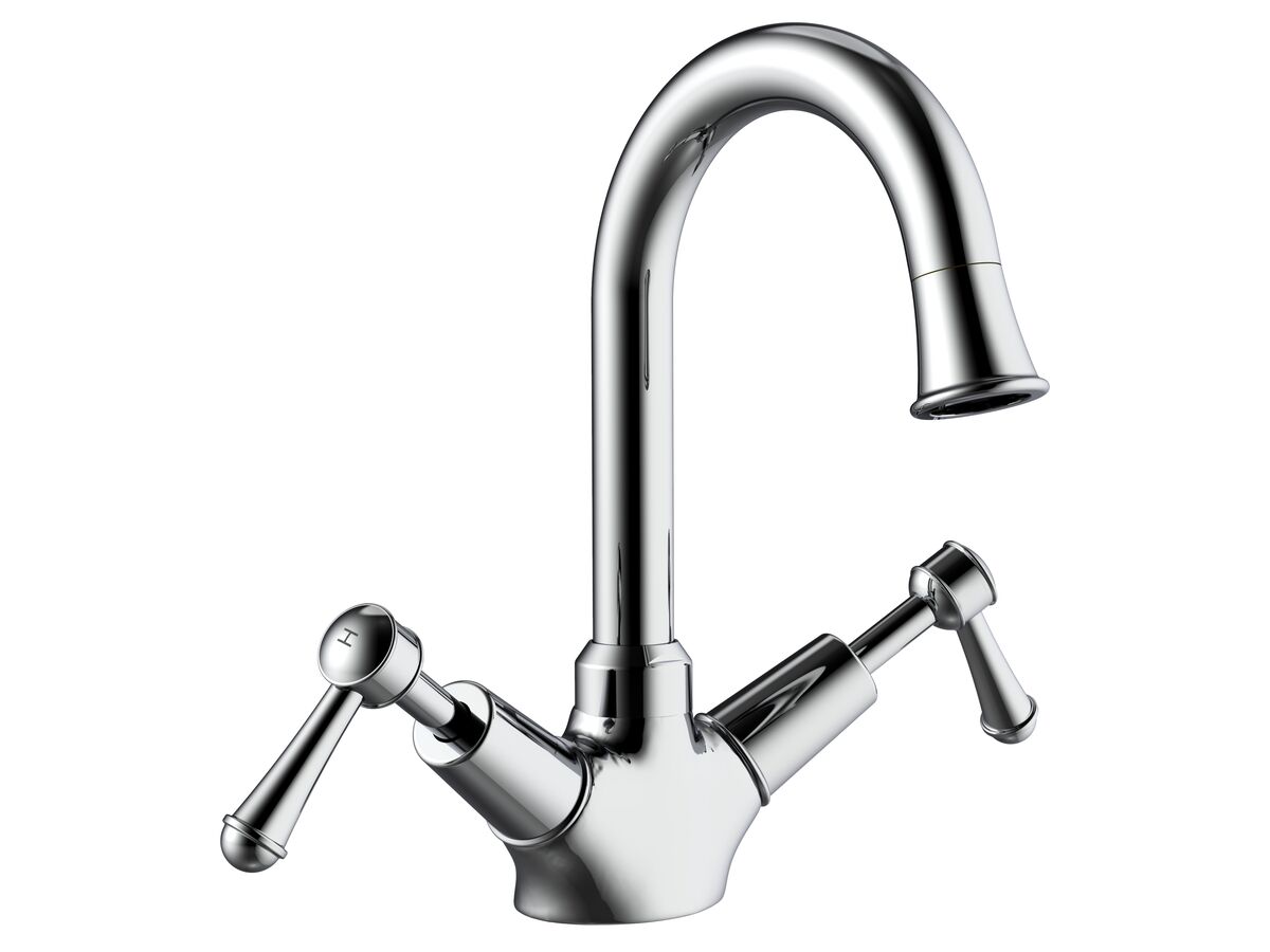 Posh Canterbury Basin Twinner Lever Chrome (4 Star)