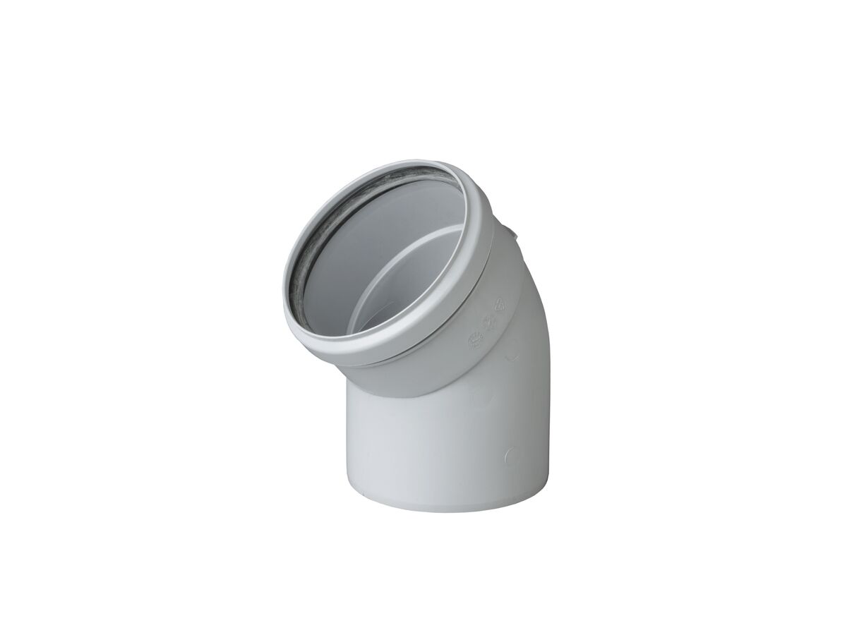 Thermann Commercial 32 Flue Elbow Twin 45 Degree 100