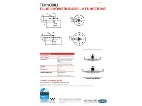 Technical Guide - Teknobili Plus Brass Showerhead 2 Functions 170mm Chrome (3 Star)