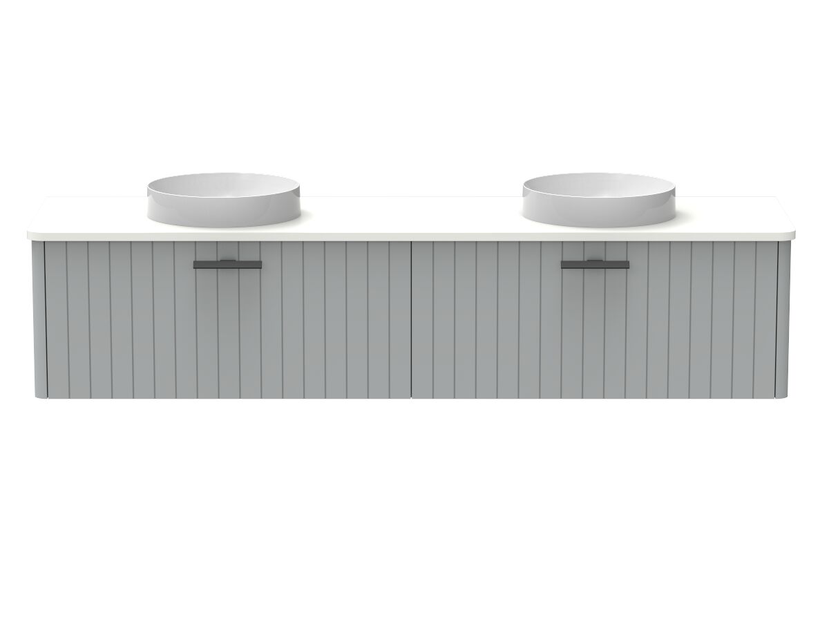 Kado Neue All-Drawer 1800 Double Bowl Wall Hung Friday Quartz