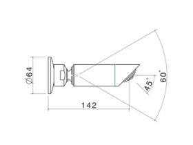 Caroma Retro Shower Outlet Chrome (3 Star)