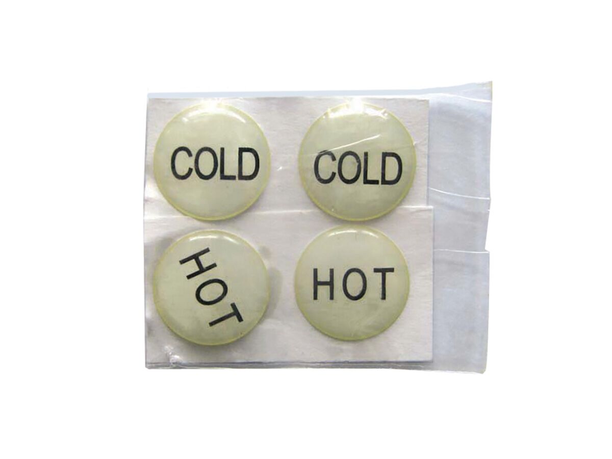 Performa Tap Button Indicators Hot/Cold (2) from Reece