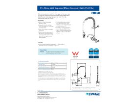 Specification Sheet - Enware Pre Rinse Wall Exp M/Assy Pot & Spt 3 Star/6 Star