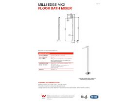 Technical Guide - Milli Edge MK2 Floor Bath Mixer Chrome