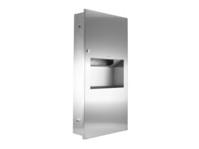 Franke Commercial Recessed Combination Unit 6.5 Litres Stainless Steel (Paper Towel Dispenser and Waste Receptable)