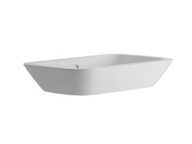 Pozzi Ginori Q3 Above Counter Basin 700x434mm 0 Taphole White