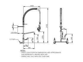 Adjustable Wall Exposed Jumper Valve Mixing Set with Pot Filler