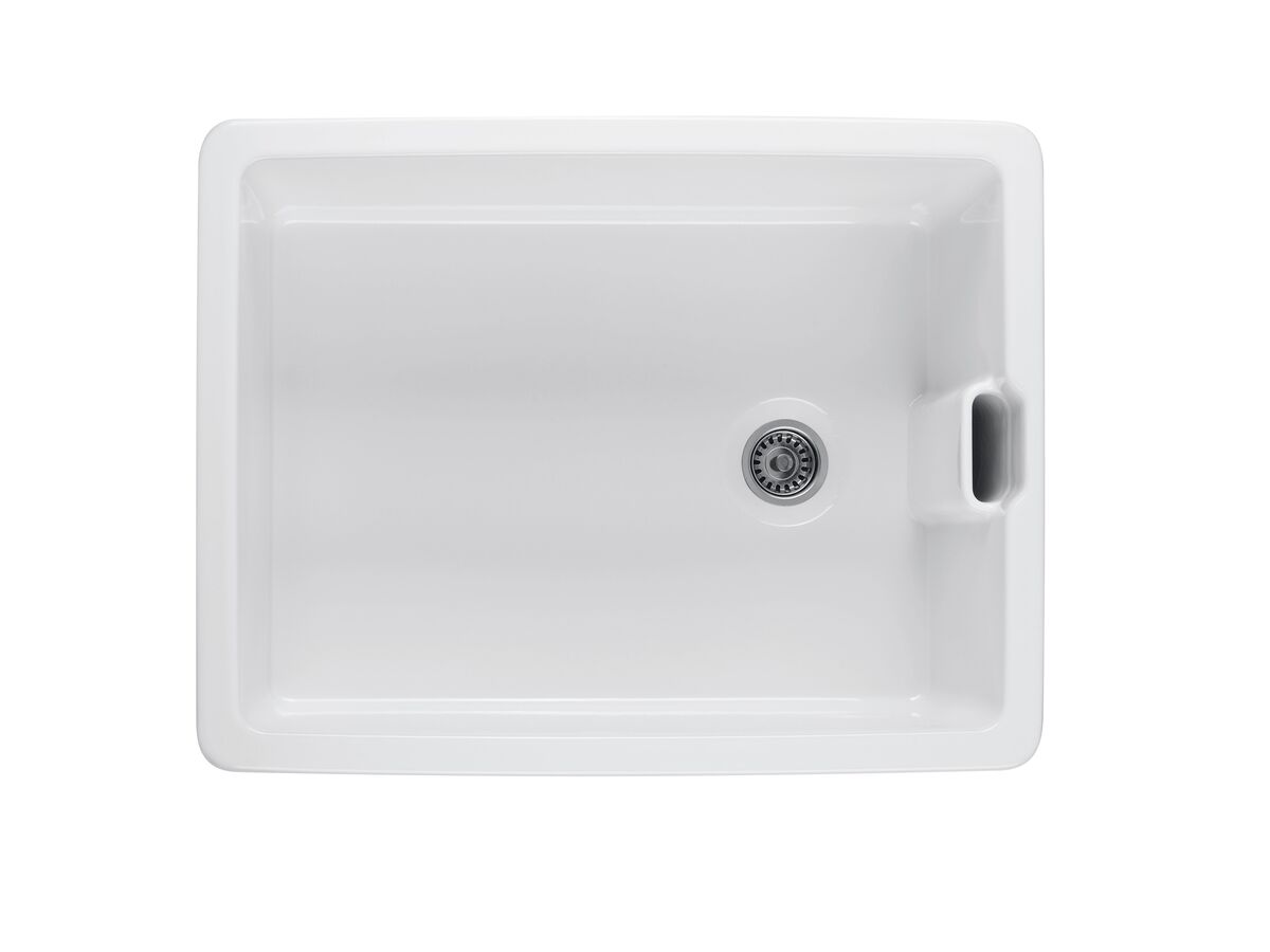 Belfast Fine Fireclay Butler Sink with Internal Overflow 60cm x 46cm