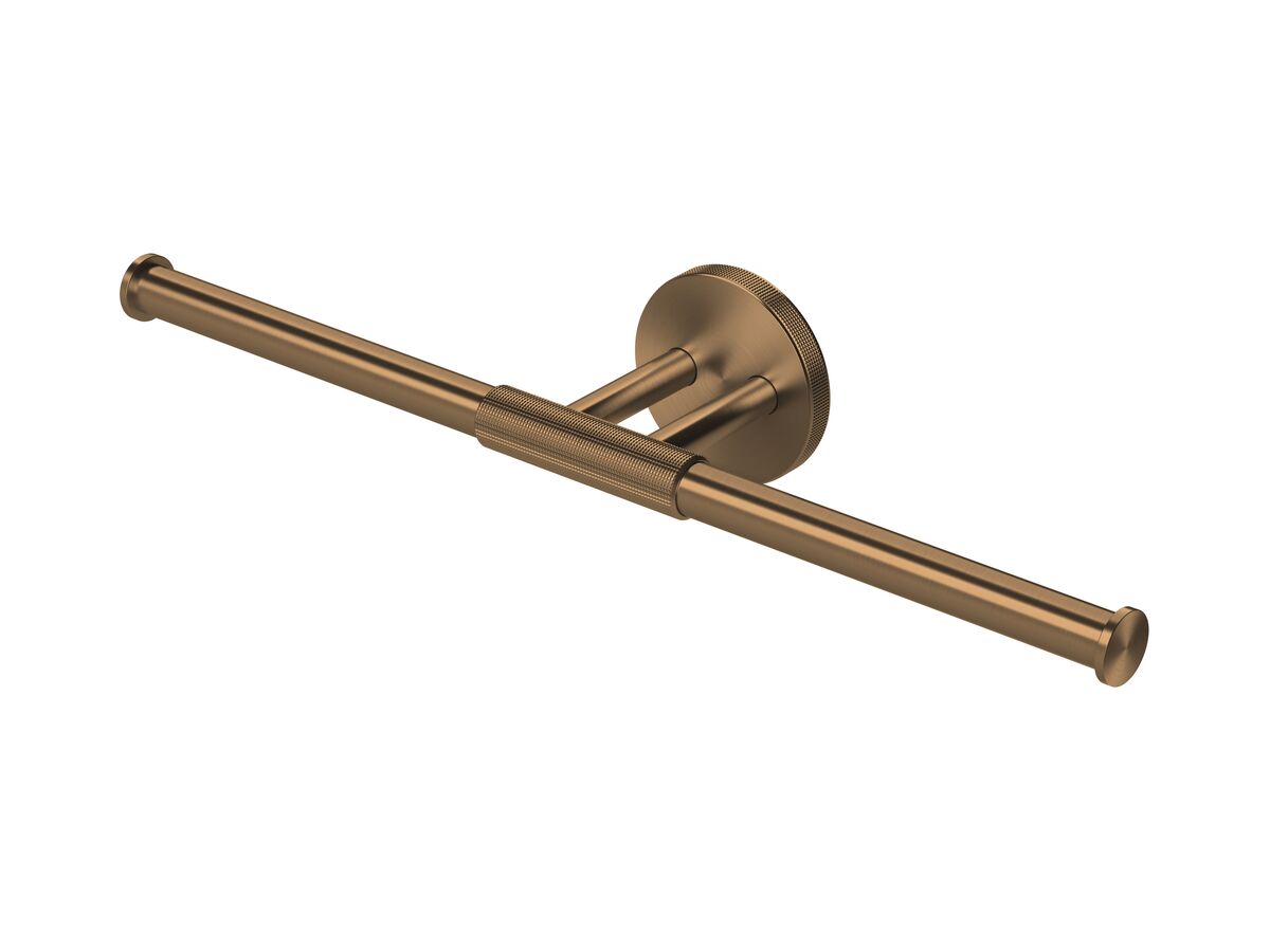 Hero - Milli Marq Edit Double Toilet Roll Holder Brushed Bronze