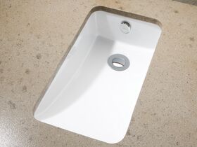 Kado Arc 260mm Under Counter Basin No Tapholes With Overflow White
