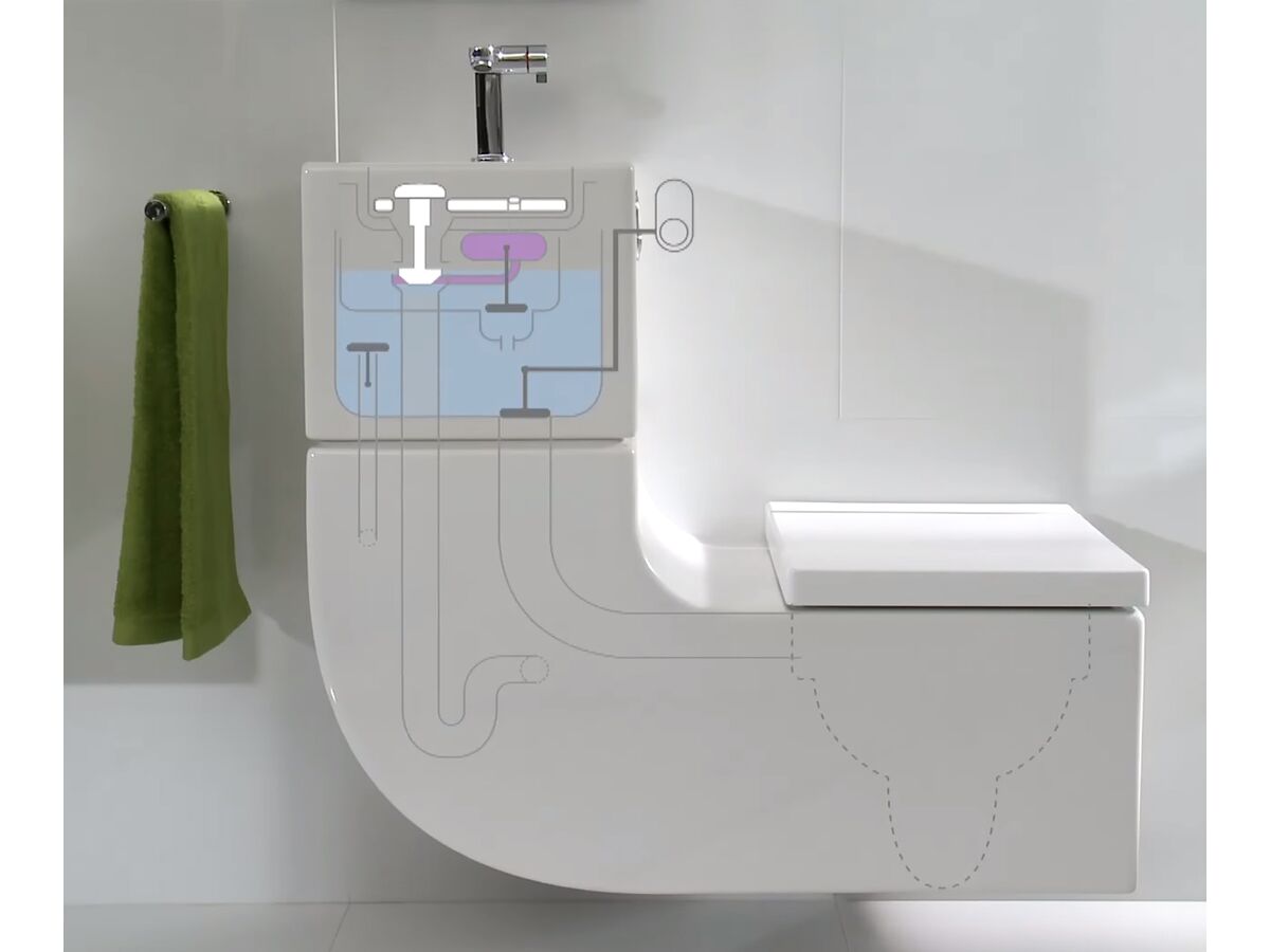 Roca W + W Integrated Washbasin White (5 Star) from Reece