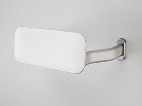 Caroma Backrest with Stainless Steel Curved Arm