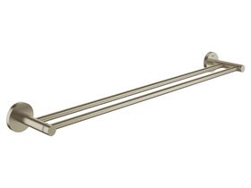 GROHE Essentials Accessories Double Towel Rail 600mm Brushed Nickel