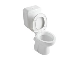 Posh Solus Round Link Toilet Suite P Trap with Soft Close Seat White (4 Star)