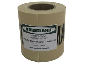 Bridgland Non-Detectable Tape Sewer Main 150mm x 100mtr