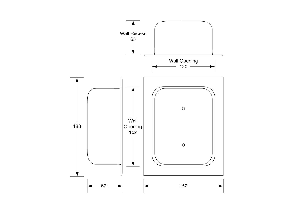 Heavy Duty Soap Dish Rec