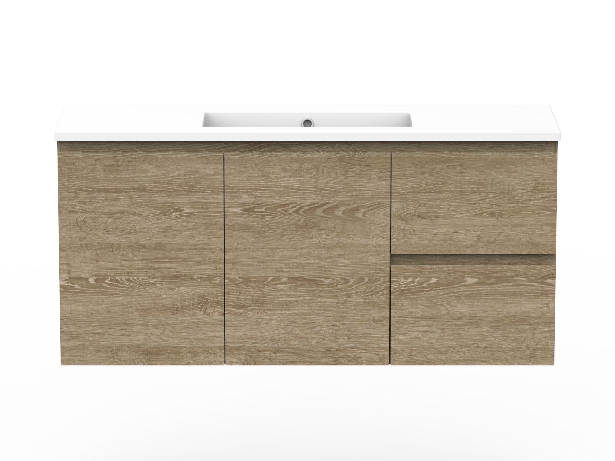 Posh Domaine Ensuite 1200mm Wall Hung Vanity Cast Marble Top from Reece