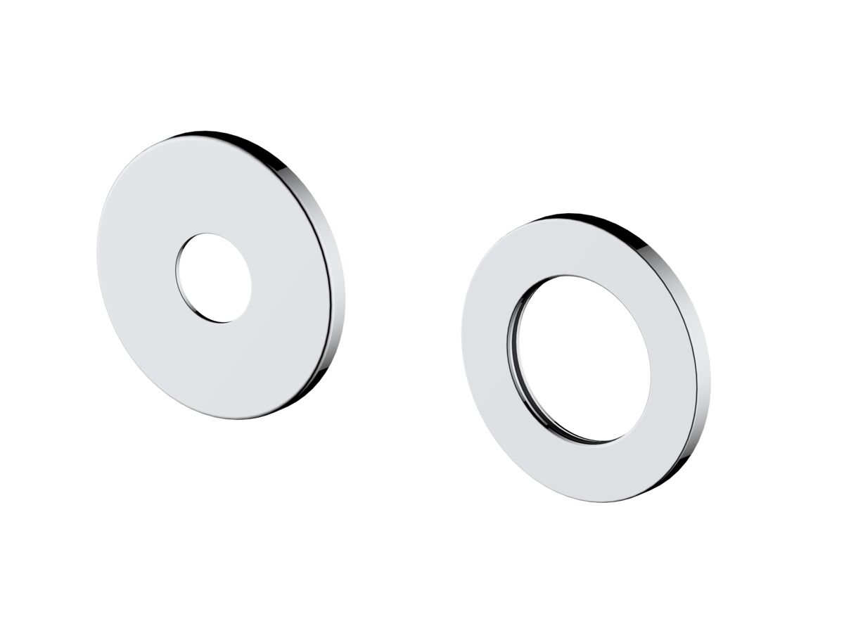 Hero - Mizu Wall Mixer Set 2-Piece Cover Plates Only Round Chrome